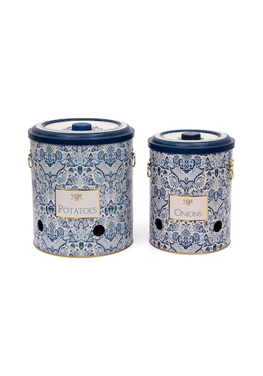 Azulejos Desenli Patates Ve Soğanlık 2 Li Set