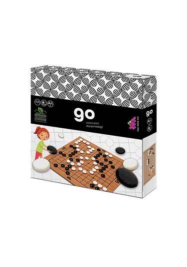 Go Ahşap Zeka Ve Akıl Oyunu 5+ Yaş 2 Oyuncu 13x13 Cm