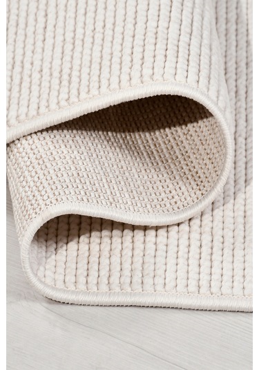 Ecolle Modern Halı Dayanıklı, Yumuşak Dokulu, Dokuma Taban, Tozumaz Krem