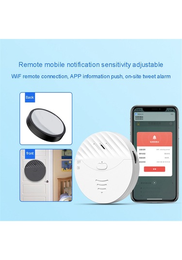 Anjiexun Güvenlik Sensör Dedektörü 130db Akıllı Tuya Kapı Pencere Titreşim Alarmı