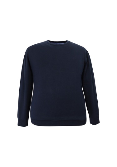 Erkek Büyük Beden Battal Boy 110 Kilo İçin Uygun Bisiklet Yaka Triko Kazak Lacivert Erkek Büyük Beden Battal Boy 110 Kilo İçin Uygun Bisiklet Yaka Triko Kazak Lacivert