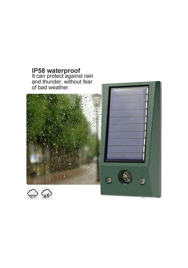 Skycity Sokağa Ve Kamp İçin Çok Fonksiyonlu Hayvan Kovucu - Ultrasonik Güneş Enerjili Led Su Geçirmez Alev Işıklı Fare Ve Yabani Hayvan Kovucu