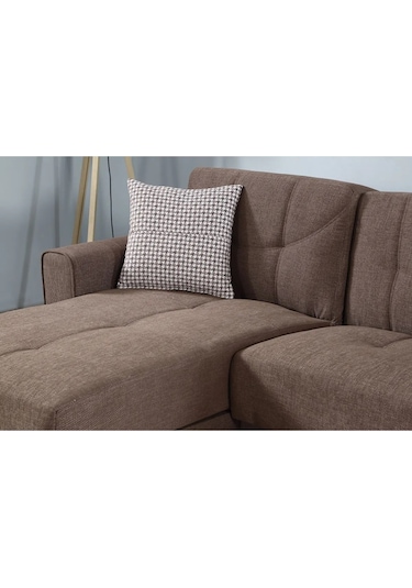 Mons Yataklı Köşe Koltuk Takımı - Kahve
