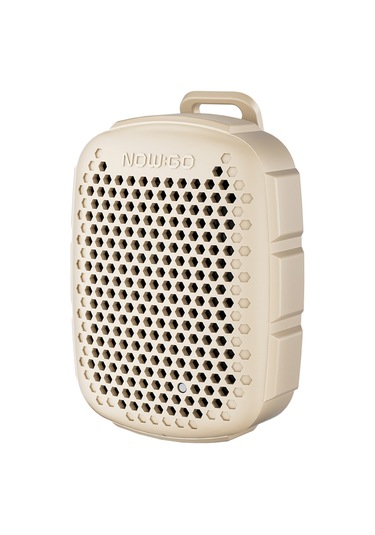 Nowgo Lava Clip 5w Klipsli Su Geçirmez Taşınabilir Mini Bluetooth Hoparlör Bej