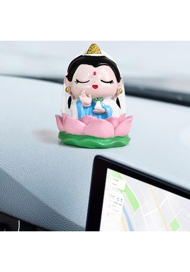 Suntek Çin Figürleri Heykel Dekorasyonu Taşınabilir Guanyin