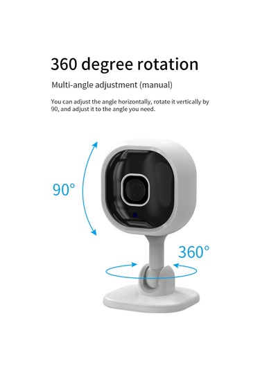 Jeemson A3 Ev Güvenlik Kamerası: 1080p Hd, Wifi Uzaktan Erişim, Gece Görüşü, Akıllı Konuşma Ve Alarm Fonksiyonu