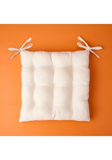 Evidea Soft Traum Sandalye Minderi - Ekru - 40x40 Cm Ekru