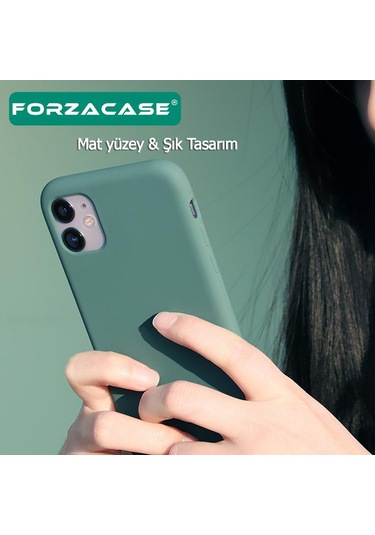 Forzacase Vivo Y17s İle Uyumlu Liquid Serisi İçi Kadife Lansman Silikon Kılıf Lila