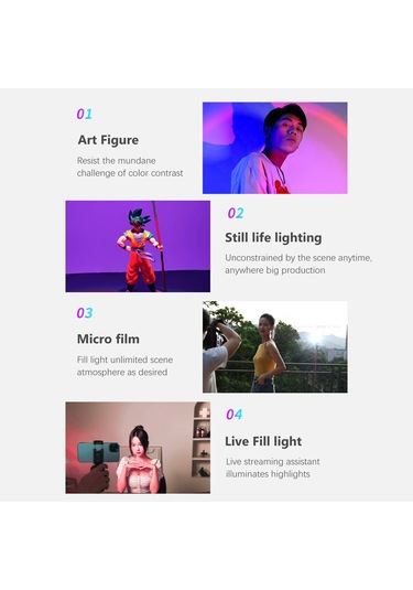 Mini Taşınabilir Fotoğrafçılık Lambası Kısılabilir Led Işık Siyah Siyah