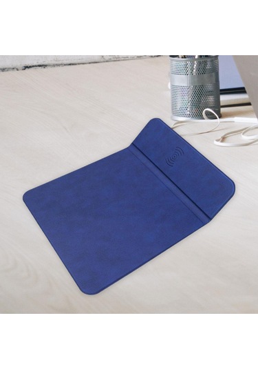 Homyl Kablosuz Şarj Pedi Standı Akıllı Telefon Mavi