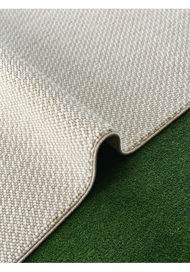 Woolen Tual Anti Alerjik Bukle Halı 8401 Bej Renkli