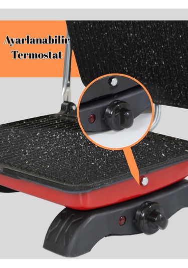 Arnell AR- 825-1 1800 W Yapışmaz Granit Tost Makinesi