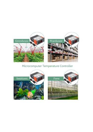 Skycity Stc-8080a+ 220v Soğutma Isıtma Kontrol Cihazı: Otomatik Zamanlı Defrost, Akıllı Sicaklık Regülatörü -40 C/+50 C