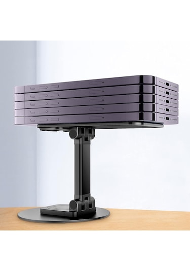 Jmary Mk-59 Yüseklik Ayarlı Katlanabilir 360 Derece Dönebilen Telefon Ve Tablet Standı Siyah