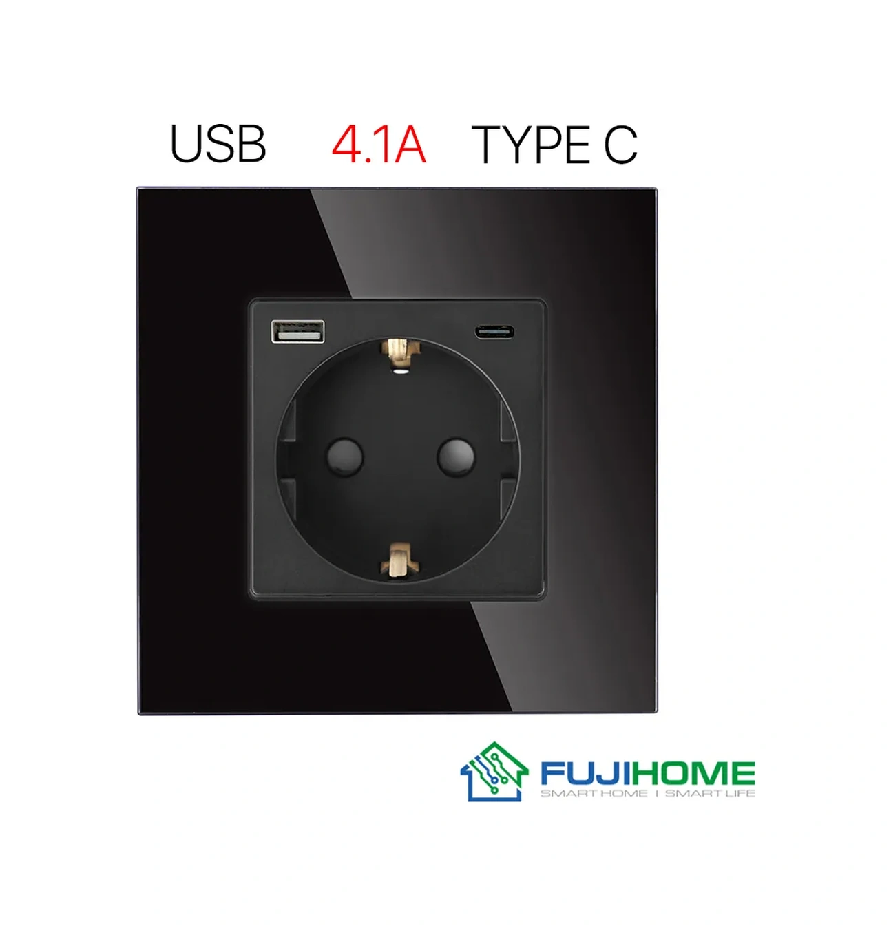 Fujıhome Usb'li Priz Type A + Type C , Topraklamalı 276559065