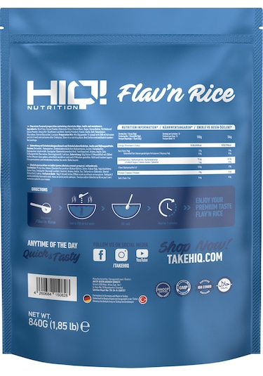 Hıq Flav'n Rice 840g Chocolate Flavored
