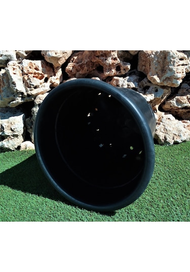 155 Lt Siyah Yuvarlak Üretim Saksı Fide Saksı Çiçek Saksı