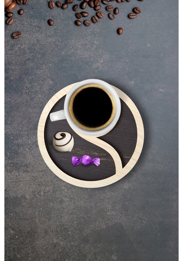 Kutaydan 6 Parça Ahşap Lazer Kesim Bardak Ve Kahve Altlığı Ahşap