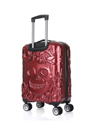 Ççs 5217 Kuru Kafa Polikarbon 3 Lü Valiz Seti-bordo Bordo