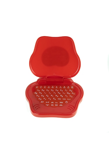 Oyuncak Mini Laptop Eğitici Öğretici Bilgisayarım Türkçe Kırmızı