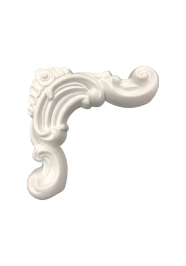 Decozza Boyanabilir Çıta Köşe Motifi 2,5 Cm Çıta Uyumlu4 Lü Paket