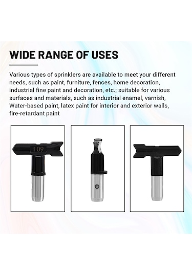 Xurunkeji Parça Sprey Ucu, Tersinir Sprey Ucu, Havasız Sprey Makinesi İçin Havasız Sprey Nozulları 109, 213, 311, 315, 413