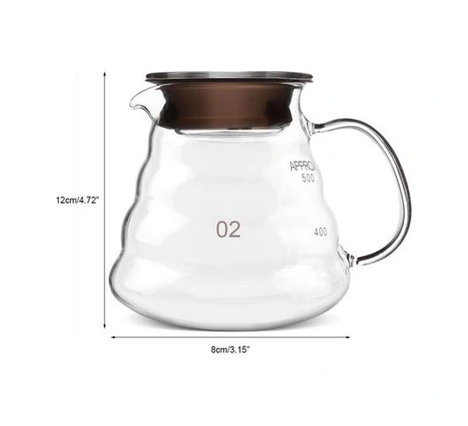 Kalınlaşmış Cam Kahve Pot Damla Çaydanlıklar Su Isıtıcısı İsıya Dayanıklı Kahve Çay Damla Pot Su Isıtıcısı Ev Kahve Makinesi Aksesuar Kahve Kapları