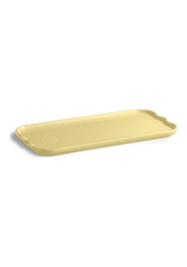 Emile Henry Madeleine Servis Tabağı 2 X 15 X 31,5 Cm Tereyağı Sarısı / Vanille Sarı
