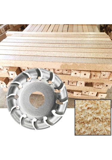 Skycity 90mm Manganez Çelik Ahşap Oyma Diski - 16mm Çap Açık, Polisaj Ve Taşlama Tekerlegi, Altın Rengi