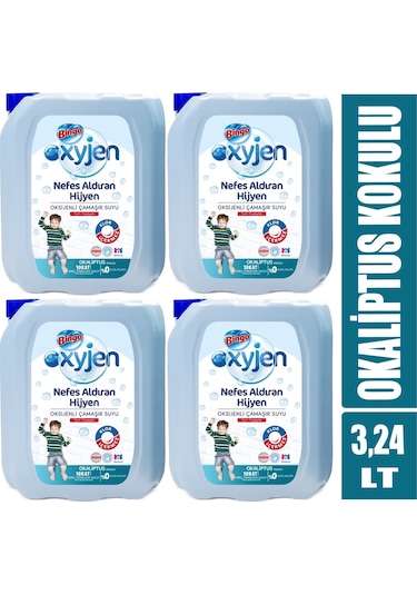 Bingo Çamaşır Suyu 3240ML Oksijenli Okaliptus(4 Lü Set)