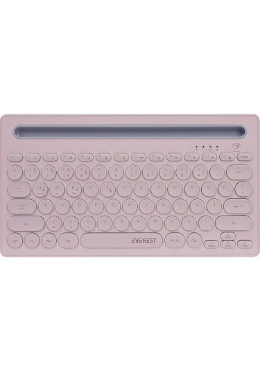 Everest KB-BT84 Bluetooth Ultra İnce + Şarjlı Q Mac/Win/Android/Uyumlu iOS  Kablosuz Klavye