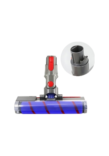 Xindoker  V7 V8 V10 V11 V15 V10 Slim V12 Slim Uyumlu Çift Amaçlı Yumuşak Fırça Başlığı - Zemin Ve Halı Temizliği  V7 V8 V10 V11 Uyumlu