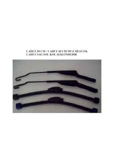 Tempra Tipo Muz Silecek Kollu Silgi Süpürgesi Takım Sag Sol