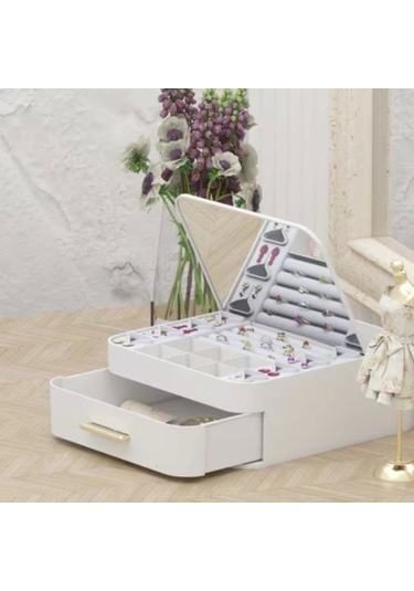 Aynalı Takı Organizeri Renkli