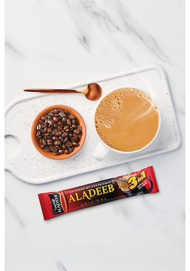 Aladeeb 3’ü 1 Arada Kahve Original Pratik Tek Kullanımlık Hazır Kahve 48 x18 G