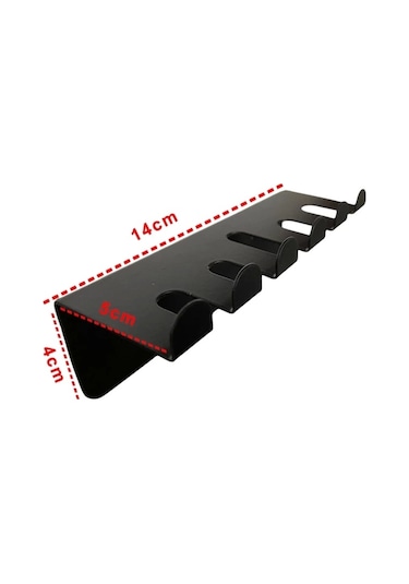 Ardini Kendinden Yapışkanlı Ve Vidalı Diş Fırçalık Mat Siyah Mat Siyah