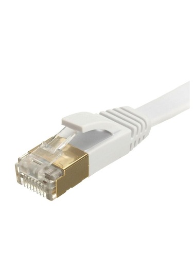Cat6 Ethernet Rj45 Modem İnternet Kablosu Slim Flat Kablo 10metre