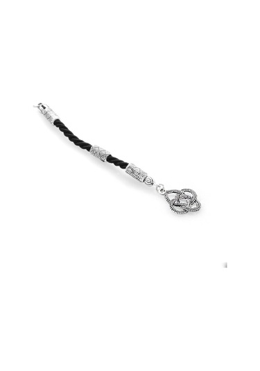 Kazaz Tasarım Siyah İpli Kararmaz Metal Püskül