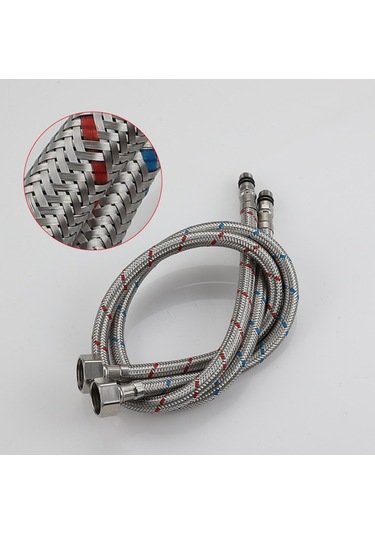 Musluk İçin 60 Cm Uzunluğunda, Esnek, Güçlendirilmiş Bağlantı Hortumu Diğer