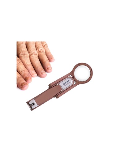 Dolıty Erkekler Ve Kadınlar Için Büyüteçli Tırnak Kahve