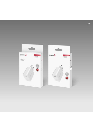 Mobilefix Xmac Serisi X3 20w Seyahat Şarj Başlığı - Beyaz Beyaz