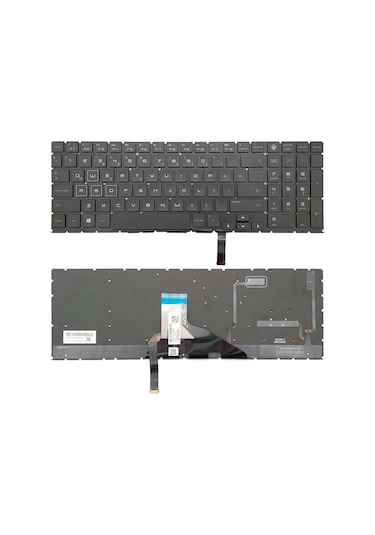 Hp Omen 15-dc 15-dh Notebook Klavye - Siyah - Ver.1 - Multi-ışık / Nbkl0246