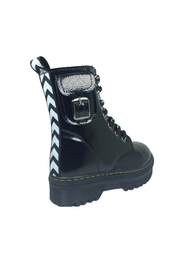 Ortopedikal Turkuaz Kız Çocuk Bot Ortopedik Anatomik Rugan Parlak Siyah