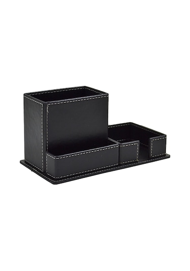 Mimaks Dk-119 3 Bölmeli Suni Deri Kalemlik Masa Seti