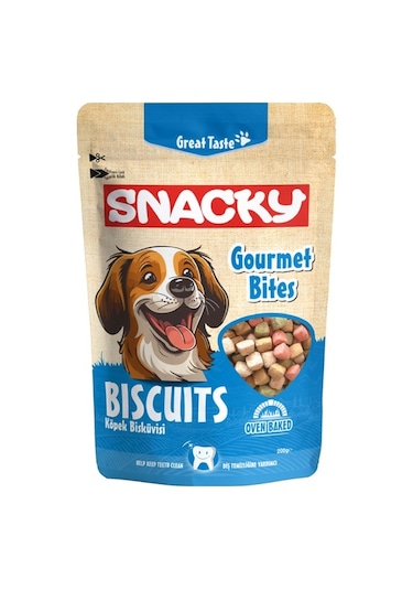 Snacky Gourmet Bites Köpek Bisküvisi 200 G