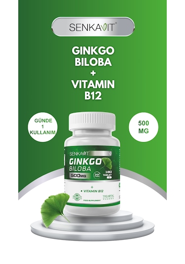 Senkavit Ginko Biloba Ve B12 İçeren 180 Li Tablet