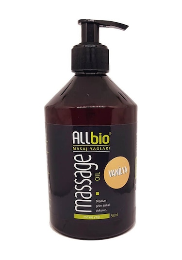 Allbio Masaj Yağı Vanilya 500 ML