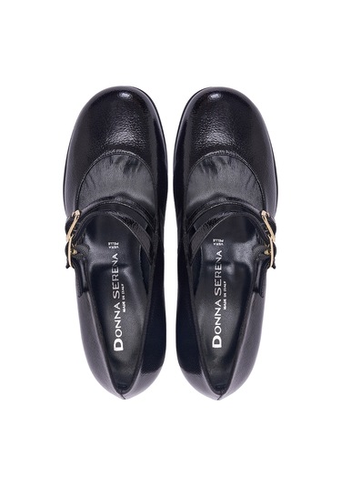 Naplak Axel Nero Topuklu/ Stiletto Kadın 205307ds Donna Serena 5307ds Naplack Naplak Axel Nero