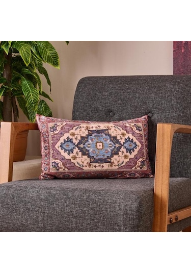 Evidea Soft Etnik Desenli Kırlent - Renkli - 30x50 Cm renkli