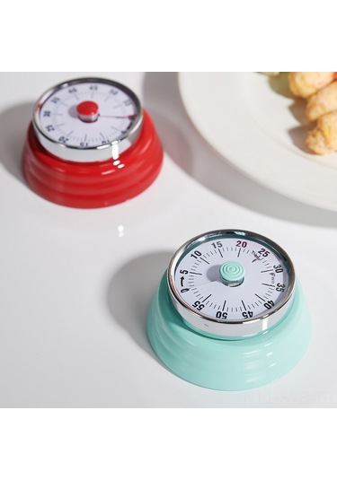 Symbee Stanyum Çelik Mutfak Zamanlayıcı, Manyetik Tutuculu, Mekanik Pişirme Hatırlatıcı, Öğrenci Zaman Yöneticisi Sarı